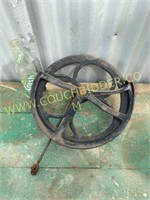 Cast Iron wheel off of Treadle Sewing Machine