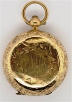 George V 9ct gold sovereign case