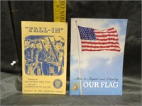 2 Patriotic Books (Our Flag = 1952)