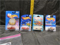 4 Hot Wheels (New on Cards)