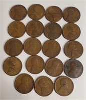 (19) 1920 D Wheat Pennies