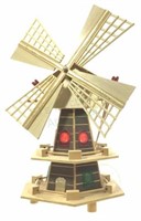 Illuminated Wood Model St Marten Windmill