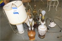 TABLE LAMPS LOT