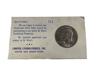 1972 US Eisenhower Silver Dollar