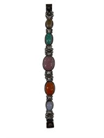 Sterling Multi-Colored Stone Bracelet