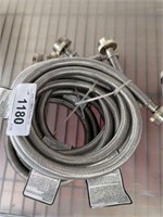 SET OF STAINLESS WATER HOSES