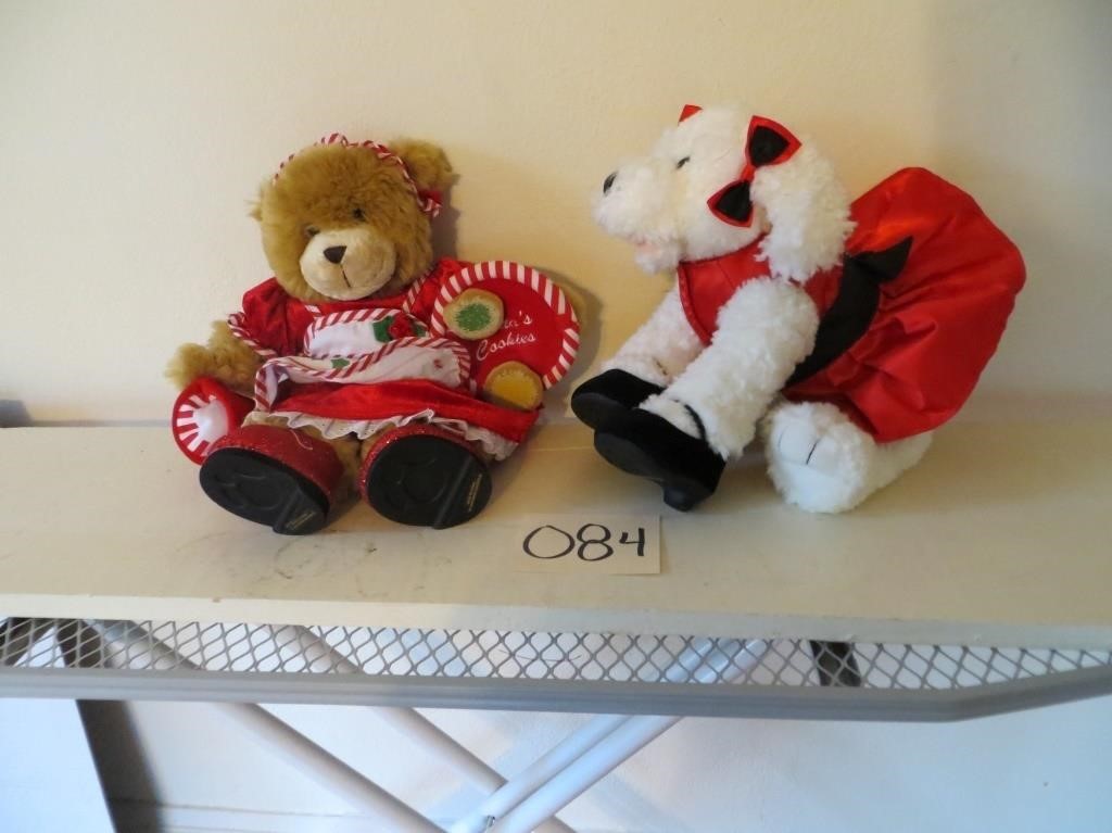 Two Stuffed Christmas Bears (Clean)