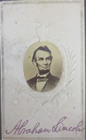 Authentic Abraham Lincoln Signed CDV Card