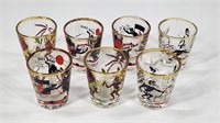 ASSORTED LOT OF TRIBAL & DEVIL SHOTGLASSES