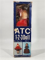 VINTAGE ATC LITTLE RED RIDING HOOT & WOLF DOLL