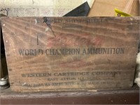 Western ammunition Wood ammo box