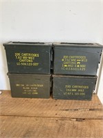 4 Military Cartridge Boxes