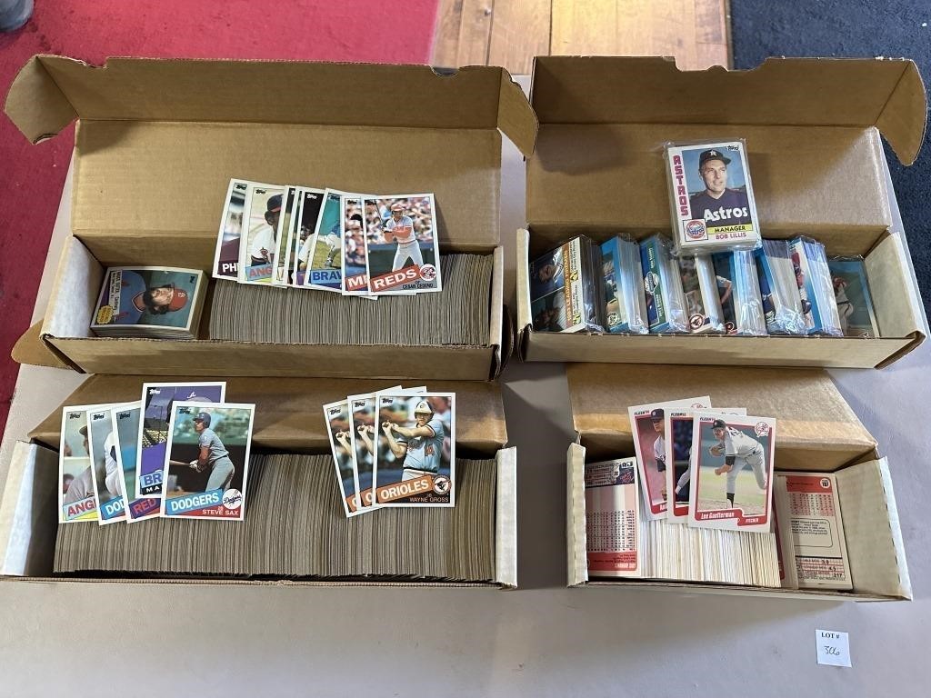 (4) BOXES OF ASSORTED BASEBALL CARDS
