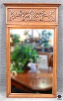 Mirror w/Carved Wood Frame