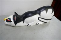 Decorative Carved Cat 20"L