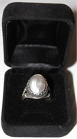 Abalone Sterling Silver 925 Ring Sz 10