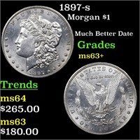 1897-s Morgan $1 Grades Select+ Unc