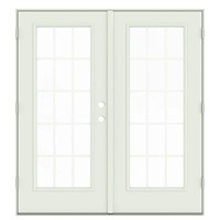 72x80in R-Hand Low-E 15 Lite Steel Patio Door