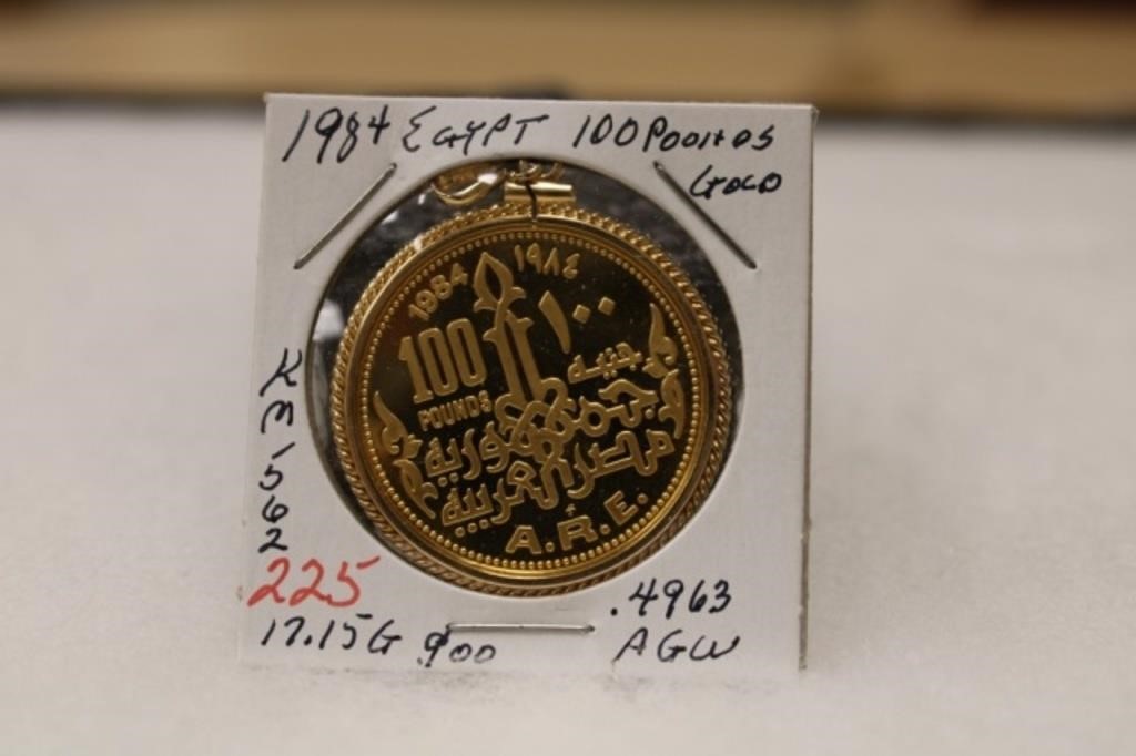 1984 Egypt 100 pounds Gold