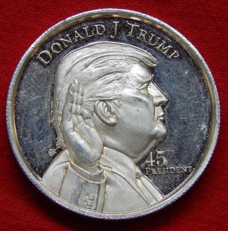 Donald Trump 2 Ounce Silver Presidential Commem