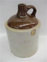 11" Tall Vtg Stoneware Whiskey Jug