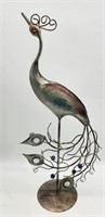 Metal Peacock Figure