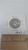 1940 Silver Quarter