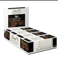 24 x 36g Lindt Excellence Dark 70% Coco Chocolate
