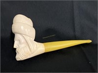 Jacob Clay Meerschaum Pipe molded as a Bearded