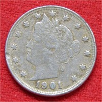 1901 Liberty V Nickel