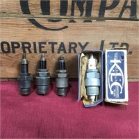 4 x Vintage KLG Spark Plugs - 1 in Box