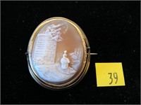 Cameo and photo locket of Rev. Samuel S. Utter,