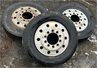 24.5” aluminum semi wheels