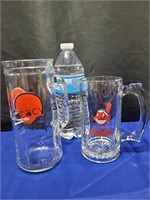 Cleveland Browns & Indians Glasses