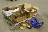 Carpenter's Tool Box, Assorted Tools & Electrical