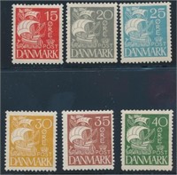 DENMARK #192-197 MINT FINE-VF H