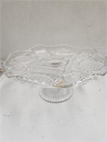 Vintage Glass Cake Serving Dish
