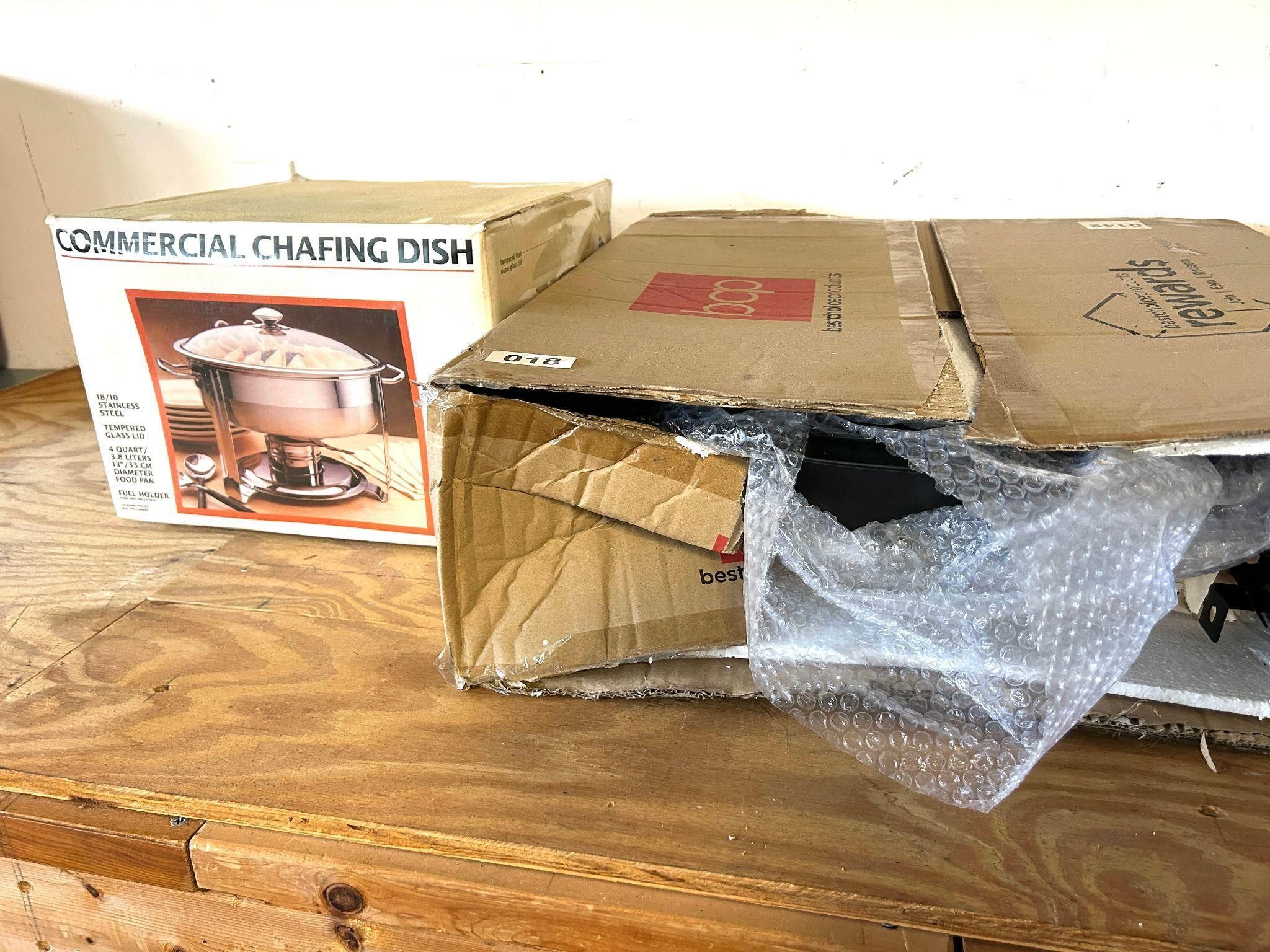 NIB COMMERICAL CHAFING DISH & FIRE PIT BOWL