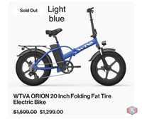 New (1 pcs) WTVA ORION 20 Inch Folding Fat Tire
