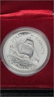 RCM 1979 Silver Dollar 1679-1979 Griffin Ship With
