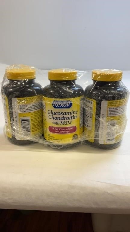 3 pack 60 Capsules Glucosamine Chondroitin