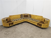 1970'S SECTIONAL CORNER SOFA WITH HIDEAWAYS