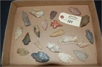 Various Size/Shape Arrowheads & Stone Points- 20
