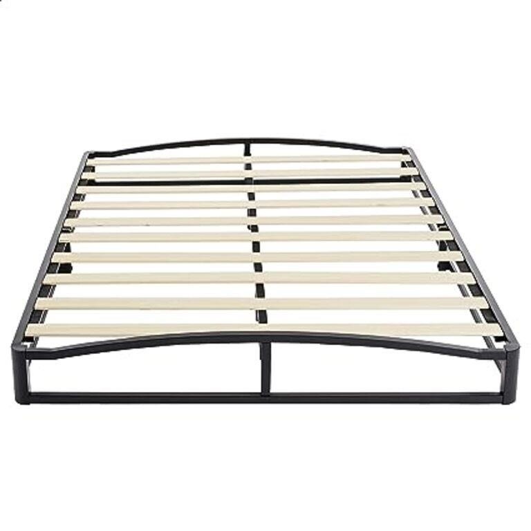 Basics Metal Platform Bed Frame with Wood Slat Sup