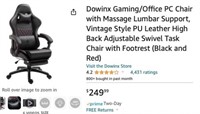 Dowinx Gaming Chair w/ Massage Lumbar Support
