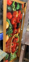 Large board with vegetables from Subway