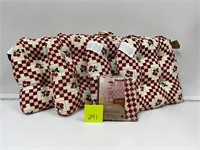 NWT Chair Cushions Tablecloth Matching Set