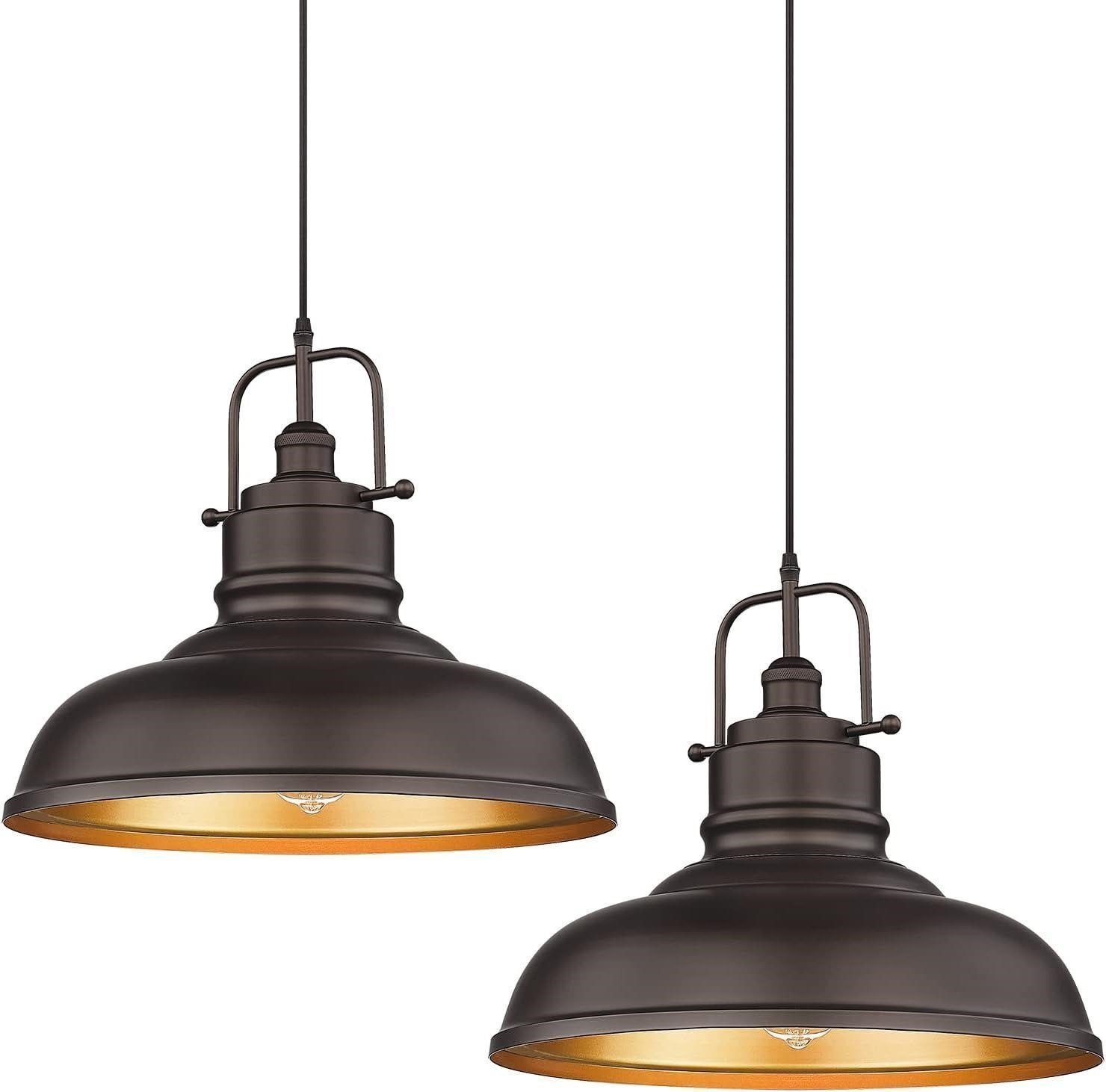 $170 LARGE 2 Pack Large Kitchen Pendant 17.7 Inch