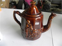 Pottery Pitcher Chipped Lid