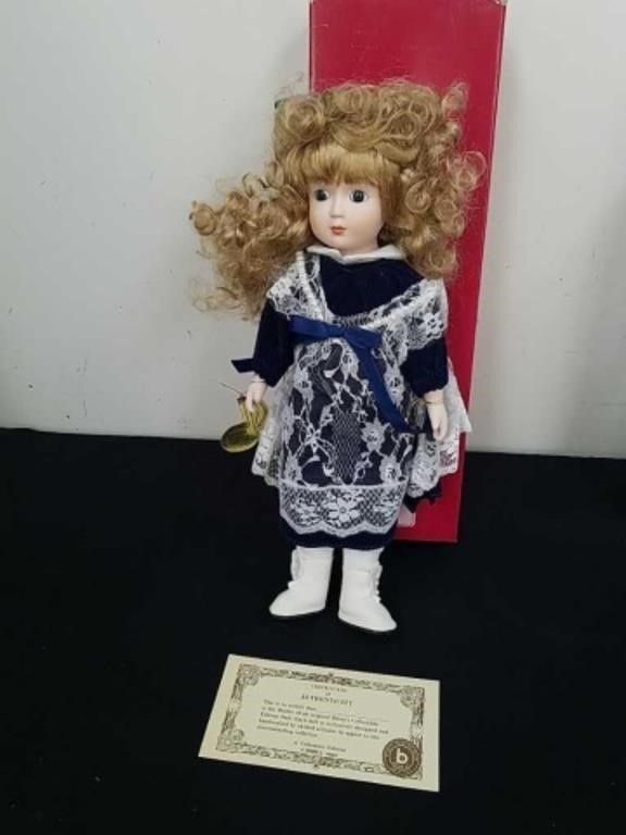 Vintage Brands musical porcelain doll please